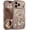 Autumnflit/Brown, variant on for iPhone 17 Pro Max Case Compatible with MagSafe [Curly Wave Edge][Full Camera Protection] Floral Translucent Shockproof Magnetic Women Phone Case for 17 Pro Max, Floratopia/Brown