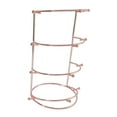 thumbnail image 4 of Expositor de tiaras, estante de almacenamiento, soporte estable de metal para joyas, soporte para diademas, para tienda, tocador, exhibición, tocador, oro rosa de 4 niveles, 4 of 8