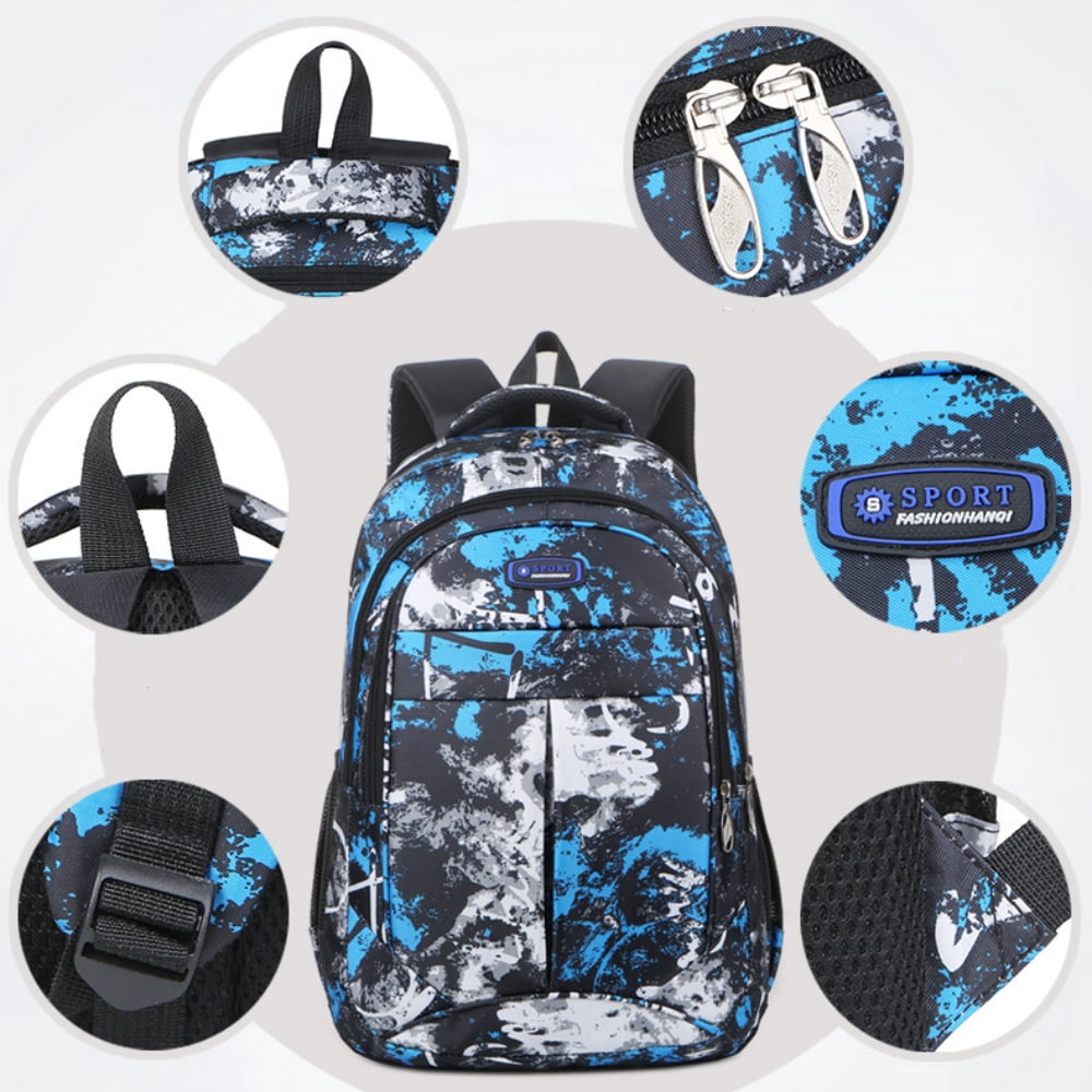 Tyethy Boys School Bags for Kids, 15.6 inch Laptop Backpacks Travel Bookbag School Backpack for Teen Boys, Blue
