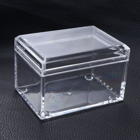 WHAMVOX Clear Acrylic 1 Set Tea Bag Storage Container with Holder