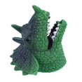 thumbnail image 2 of Les Marionnettes à Main Vertes Jouent un Rôle Réaliste Tête de Dinosaure Jouets à Doigt, 2 of 9