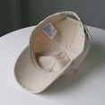thumbnail image 3 of Gorra de béisbol japonesa de algodón lavado de color puro con tablero ligero, gorra con visera para primavera y otoño para hombres y mujeres, gorra con visera con tablero ligero, 3 of 4