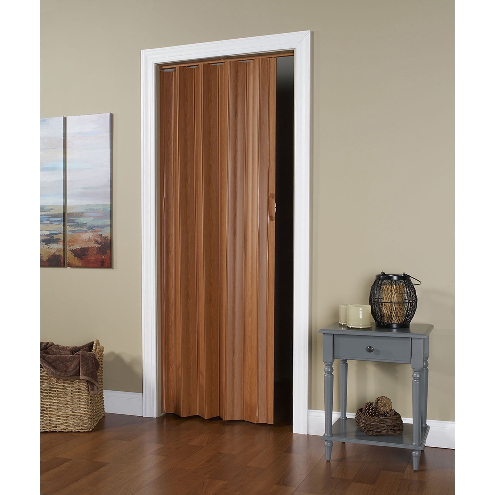 Homestyle Regent 36" x 80" PVC Folding Door Fruitwood