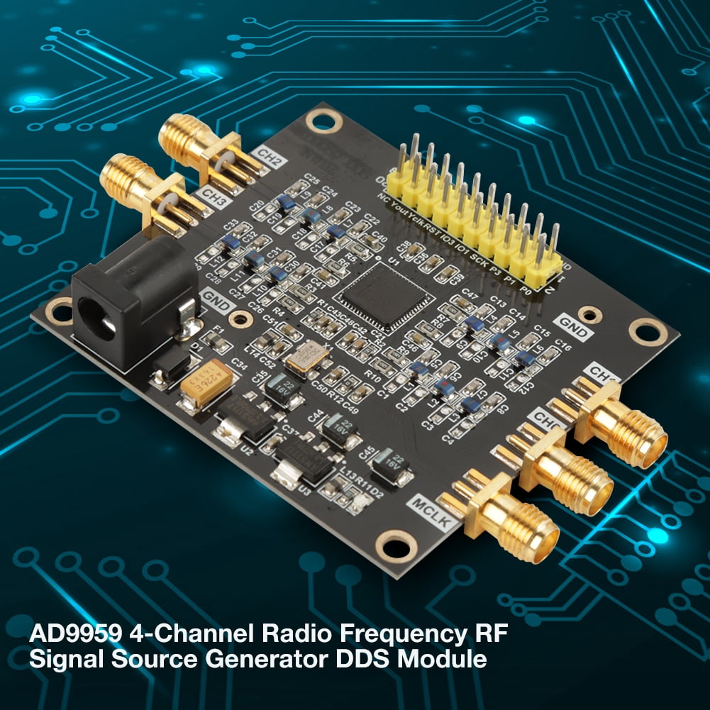 OTVIAP AD9959 4Channel Radio Frequency RF Signal Source Generator DDS