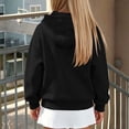 thumbnail image 5 of NAISIBABY Girls Hooded Sweatshirt – Fleece-Lined Long Sleeve Casual Zip-Up Jacket Black Size 9, 5 of 8