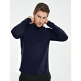 thumbnail image 4 of SSLR Turtleneck Thermal Shirts for Men Long Sleeve Shirts Fleece Lined Tops Mock Neck Base Layer, 4 of 7