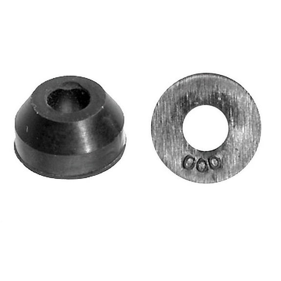 Danco 35089B Beveled Faucet Washer, NO 000, 15/32 in OD, Synthetic Rubber, Black
