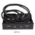 thumbnail image 1 of USB 2.0 de 9 Pines a Puertos de Micrófono de sonido Unidad ROM Panel Frontal de 3,5 "para PC Hugo Conector del panel frontal USB, 1 of 10