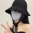 thumbnail image 4 of SikaFu Waveside Big Head Basin Basin Kitter UV Anti -Shading Sun Hat, 4 of 5