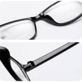 thumbnail image 4 of Men Bifocal Reading Glasses 2.50 Black Presbyopia Glasses Rectangle Plastic Readers +2.50 Strength, 4 of 7