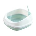 thumbnail image 3 of lionlar Pet Cat Litter Box Semi-enclosed Detachable Portable Toilet Sandbox Blue, 3 of 9