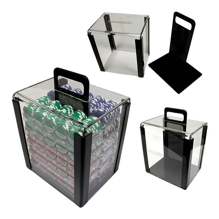 Trademark Poker 1000 Chip Capacity Clear Acrylic Carrier