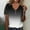 Black summer tops 2023 women, variant on Dyegold Summer Tops for Women 2023 Trendy, Short Sleeve Summer Tops for Women 2023 Trendy Ombre Gradient Button Shirts Tee Casual Loose V-Neck Blouses ​Tunics