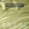 thumbnail image 6 of Superior Egyptian Cotton Deep Pocket 650 TC Sheet Set, Twin, Olive Green, 6 of 9