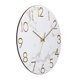 thumbnail image 4 of Reloj de pared de mármol de lujo de 12 pulgadas, cuarzo silencioso que no hace tictac, 4 of 4