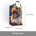 thumbnail image 3 of KLL Eagle With USA Flags Laundry Hamper,Large Canvas Fabric Lightweight Storage Basket Toy Organizer Dirty Clothes Collapsible Waterproof, 3 of 6