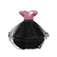 thumbnail image 2 of WMQPNNS Girls Sequin Party Formal Dress Wedding Guest Sparkle Birthday Tutu Dress High Low Prom Dresses Photoshoot Dresses, Dress for Age 13-14 Years, Pink, 2 of 5