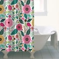 thumbnail image 4 of Pioneer Flower Floral Print Pattern Shower Curtain 36"x72" ,Bathroom Decorative Shower Curtains Set with 12 Hooks,Modern Waterproof Washable Shower Curtain, 4 of 6