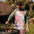 thumbnail image 4 of Pioneer Flower Floral Print Pattern Apron-Garden Aprons for Women with Pockets-Cotton Linen Waterproof Kitchen Cooking Gardening Aprons Adjustable for Kitchen,Cooking,BBQ and Salon 33x27 Inch, 4 of 7