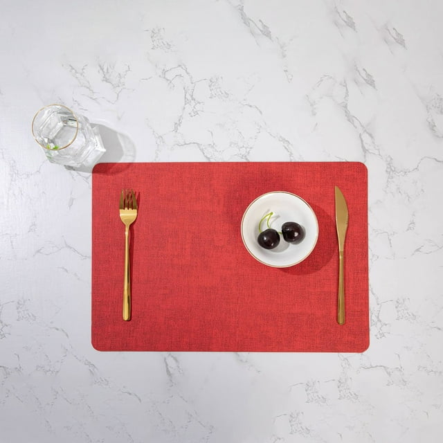 Dining Table Runner,Fashionable and Beautiful Table Runner Leather Placemats Double Sided Western Style Household Heat Insulating Mats,Modern Table Runner