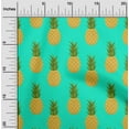 thumbnail image 2 of oneOone Cotton Poplin Twill Aquamarine Green Fabric Fruits Pineapple Fabric For Sewing Printed Craft Fabric By The Yard 56 Inch Wide, 2 of 4