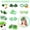 green-6D-home supplies, variant on LEFTHIGH Home St Patrick's Day Novelty Glasses Green Glitter Plastic Eyewear with Top Hat and Beer Design Irish Party Costume Accessories Photo Prop Household Essentials