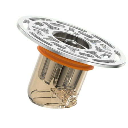 Round Shower Floor Drain Self-Closing Round Floor Strainer Antiodor Drainer Shower Strainer Covers Easily to Install