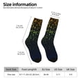 thumbnail image 2 of Fuzoiu Luxury golden sparkle Print Athletic Crew Socks for Men & Women,Casual Crew Socks,Above Ankle Crew Socks for Business, Casual, 2 of 6
