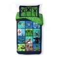 thumbnail image 1 of Minecraft Kids 2-Piece Twin/Full Reversible Comforter and Pillowcase Set, 100% Polyester, 1 of 9