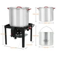 thumbnail image 6 of Garvee 100-Quart Seafood Boil Pot and Burner Kit, Aluminum Stock Pot with Strainer Basket for Crawfish Crab, 6 of 7