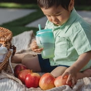 Infantino My 1st Training Cup with Straw & Handle, Lime Light, 9oz