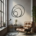 thumbnail image 5 of LaModaHome Exclusive Hoops Metal Wall Art – Durable & Artistic Metal Wall Art for Home and Office Decor, Perfect for Any Interior Design Aesthetic, 5 of 5