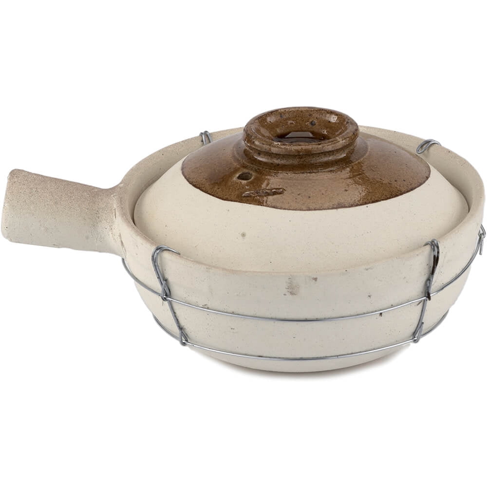 World Cuisine Earthenware 0.63 Qt. Singlehandled Clay Pot for Cooking