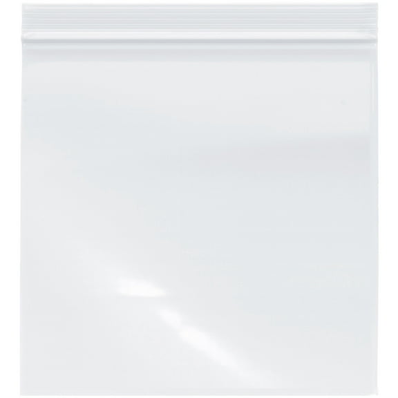 Plymor 8" x 8" (Pack of 100), 2 Mil Zipper Reclosable Plastic Bags