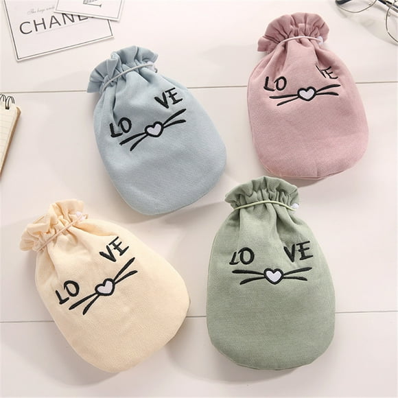 EARKITY Hot Water Bag, Hot Water Bottle, Warm Water Bag Pouch, Hand Feet Warmer, Ideal for Menstrual Cramps, Neck and Shoulder Pain Relief