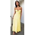 thumbnail image 2 of Yunliwuli Women's Summer Long Beach Dress Sleeveless Backless Tie Up Spaghetti Strap Bustier Dress, 2 of 3