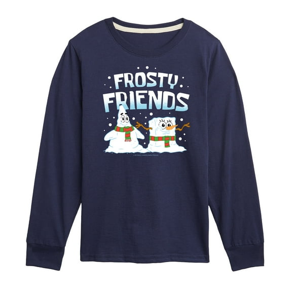 SpongeBob SquarePants - Frosty Friends - Toddler And Youth Long Sleeve Graphic T-Shirt