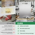 thumbnail image 2 of Uiz Merueh Titanium Cutting Board - Titanware Cutting Boards for Kitchen Non Toxic, Double-Sided Medical-Grade Hygiene Durable Non Moldy, Dishwasher Safe Stainless Steel Cutting Boards, 2 of 8