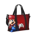 thumbnail image 2 of Lsque Mario Pattern Hand Travel Bag – Lightweight & Durable Oxford Luggage, Water-Repellent Carry-On with Multiple Compartments & Adjustable Strap, 2 of 8