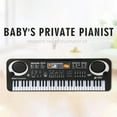 thumbnail image 4 of fastboy Piano Électrique 61 Touches avec Microphone Orgue Électronique Multifonction Clavier Numérique USB Instrument de Musique pour Enfants Jouet Éducatif Noir, 4 of 5