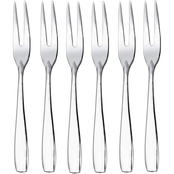 ABPETE Mini Cocktail Forks Appetizer Forks 18/8 Stainless Steel Fruit Forks Dessert Forks Tasting Forks, 4.5-inch