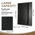 thumbnail image 2 of Uxcell 4 Pocket Trading Card Binder, PU Cover Card Collection Binder 160 Side Loading Card Binder Card Album Folder for TCG, Game Cards, Sports Cards(Black), 2 of 7
