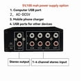 thumbnail image 4 of 4-in-1 Stereo Audio Switcher Supports Volume Adjustment Treble and  Adjustment and Sound Effect Settings, 4 of 7