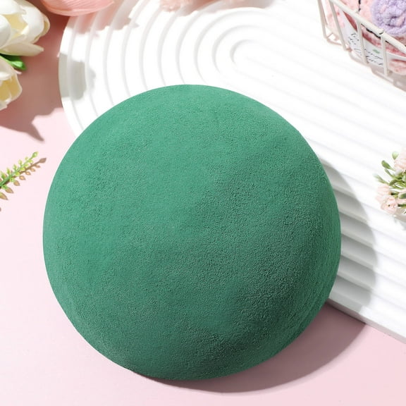 WRISTBIQUE 2Pcs Water Absorbing Green Floral Foam Half Spheres for Florist Use