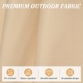 thumbnail image 6 of 6.5x10FT Rectangular Patio Umbrella with Push Button Tilt and Crank Lift,8 Sturdy Ribs for Sun Protection,Outdoor Market Umbrella for Garden,Pool,Deck,Beach and Backyard,Beige, 6 of 7