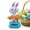 B, variant on Easter Rabbit Solar Powered Dancing Toys,Solar Powered Toy Bunny Dancing Figure,Bunny Car Shaking Head Dancer Doll Cute Easter Rabbit Toys with Eggs for Sun Catcher Car Dashboard Office Desk Decor