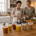thumbnail image 4 of Perfect Settings Plastic 32 oz Air-Tight Lids Deli Containers 24 Count, 4 of 13