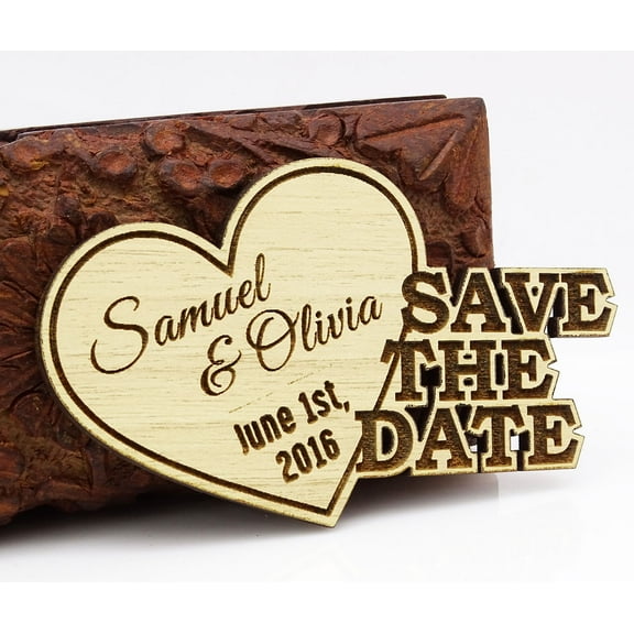 20 Personalized Wedding Magnets Rustic Wedding Save The Date Cards Favors With Envelopes