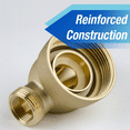 thumbnail image 6 of iSpring WSP-500 Spin Down Sediment Water Filter, Whole House Reusable Flushable Prefilter for Well Water, 500-Micron, 1" MNPT + 3/4" FNPT, Lead-Free Brass, 6 of 7