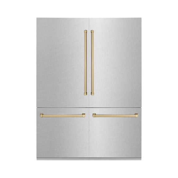 ZLINE KITCHEN AND BATH RBIVZSN60CB french door built in refrigerator